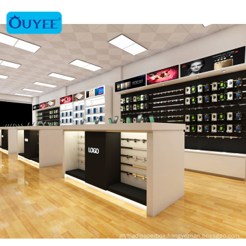 Modern Cell Phone Showcase Cellphone Showroom Furniture Phone Accessories Display Mobile Phone Shop Interior Design